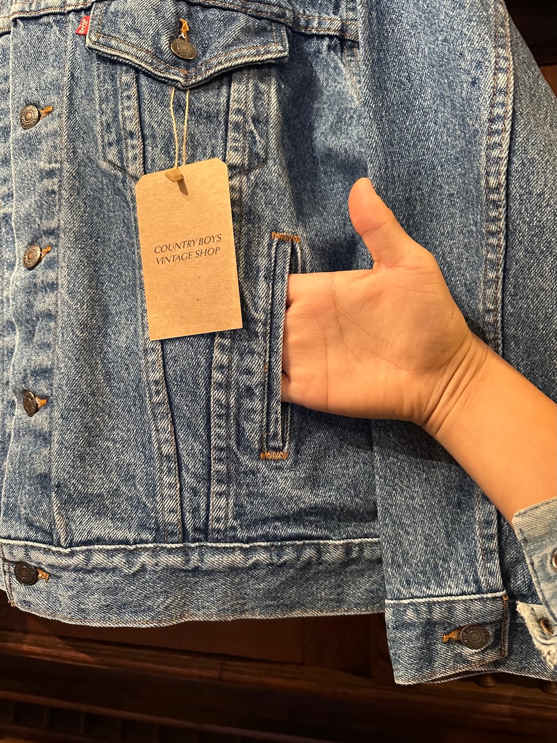90s USA 빈티지 리바이스 70507 3세대 데님 트러커 자켓 상품이미지4