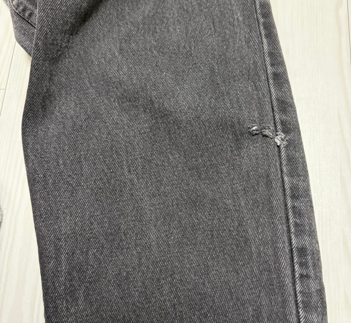 90s 리바이스 550 블랙 데님 팬츠 31x30 상품이미지7