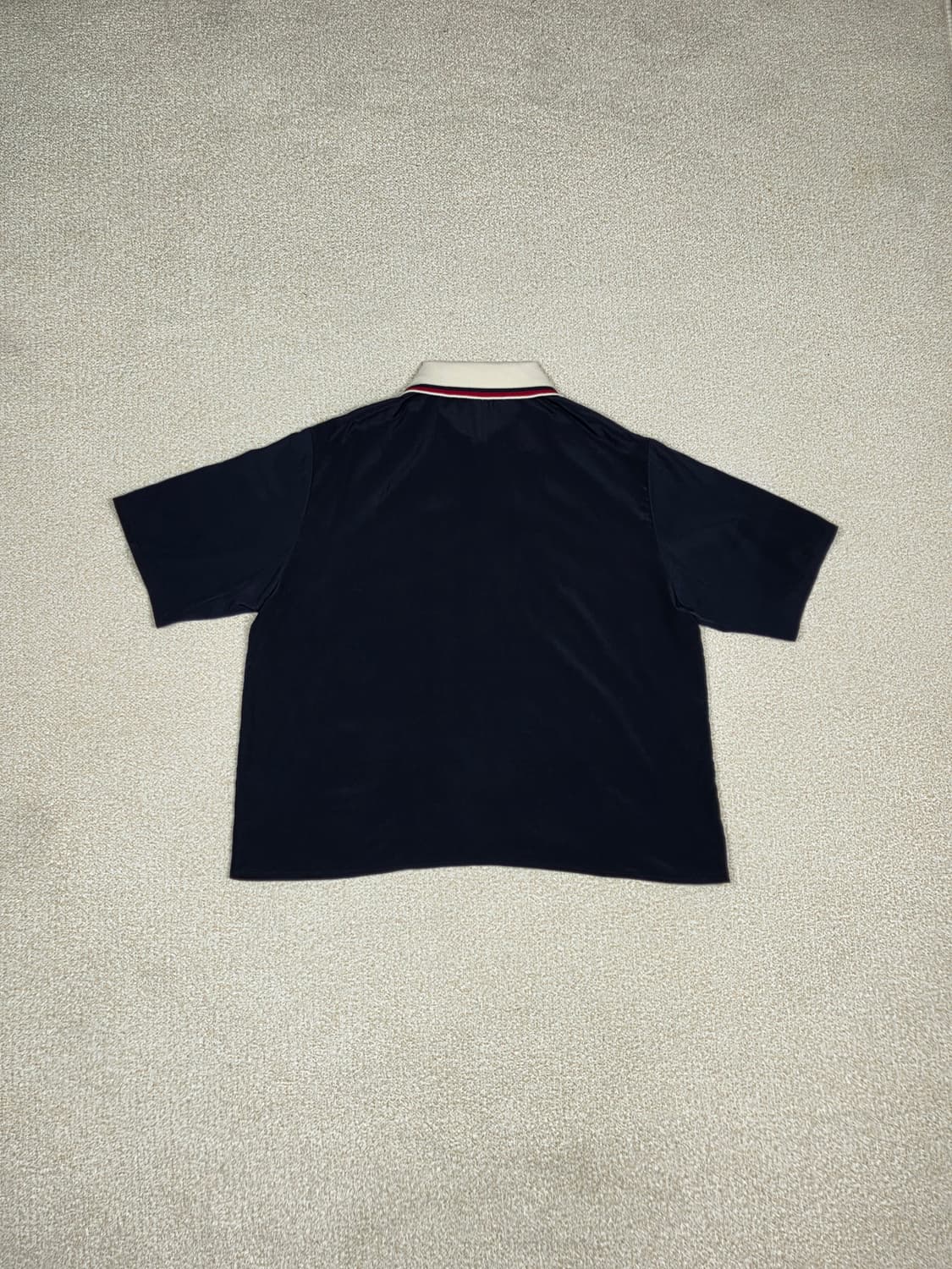 [스튜디오 톰보이] 배색 니트 카라 반팔 셔츠 | S00035 상품이미지7