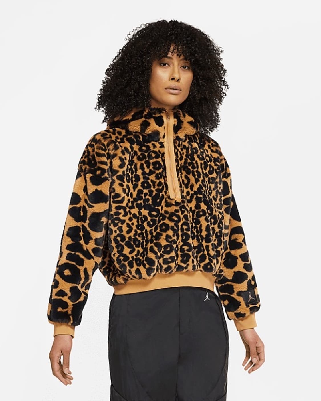 나이키 조던 레오파드 호피 퍼자켓 플리스 후리스 후드집업 후드 상품이미지1