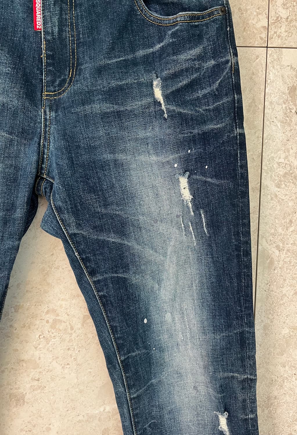 디스퀘어드2 데미지 워싱 청바지 50(34사이즈) 정품 상품이미지3