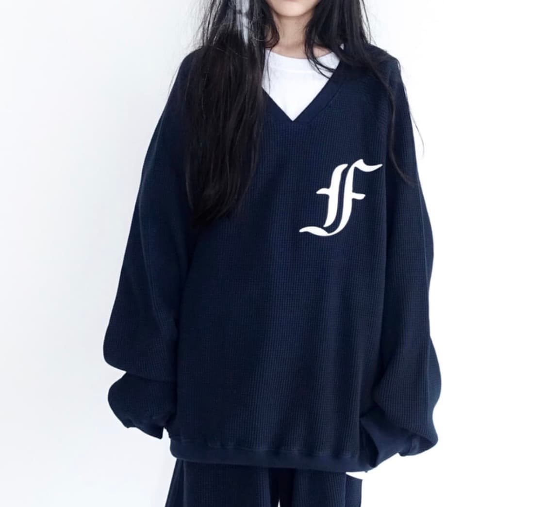 샵페어리 와플 박시 맨투맨  상품이미지1