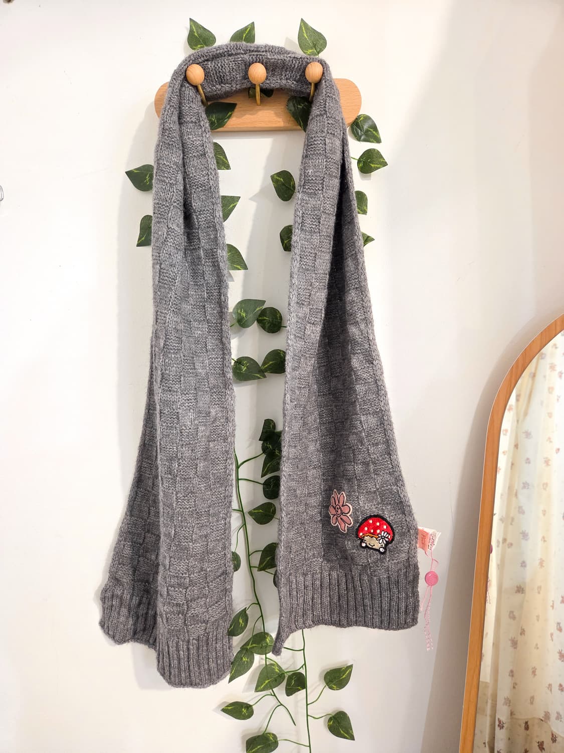 패치 니트 머플러 상품이미지2