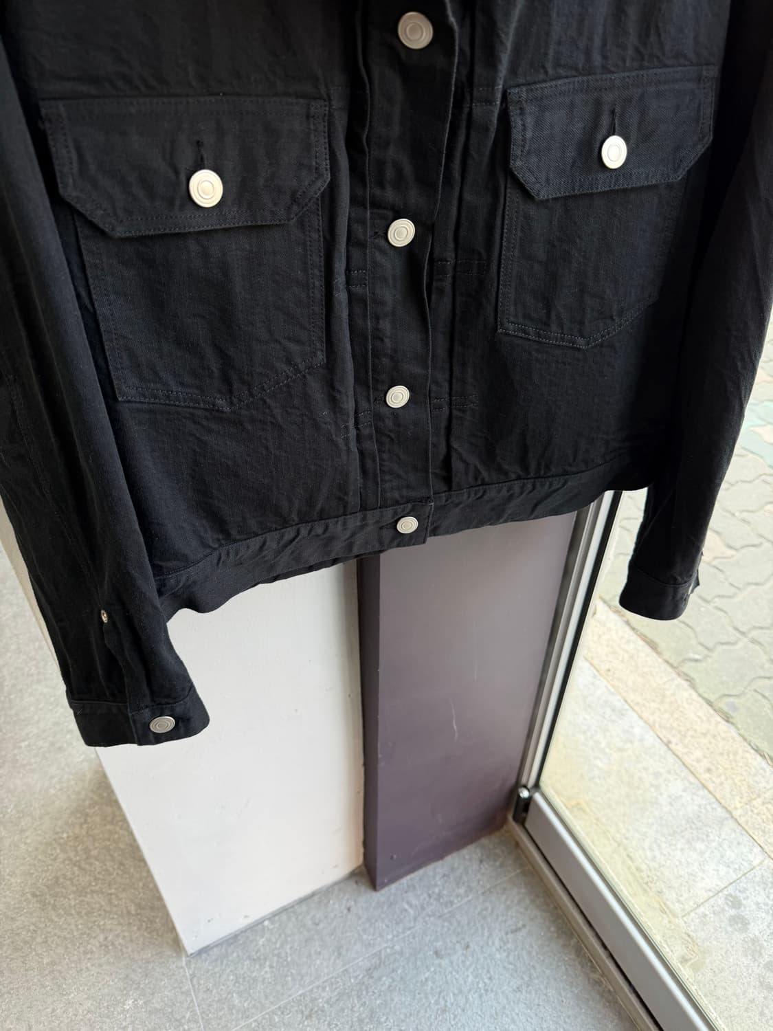 3/ 사카이 20FW 이중 레이어 데미지 데님 자켓 상품이미지4