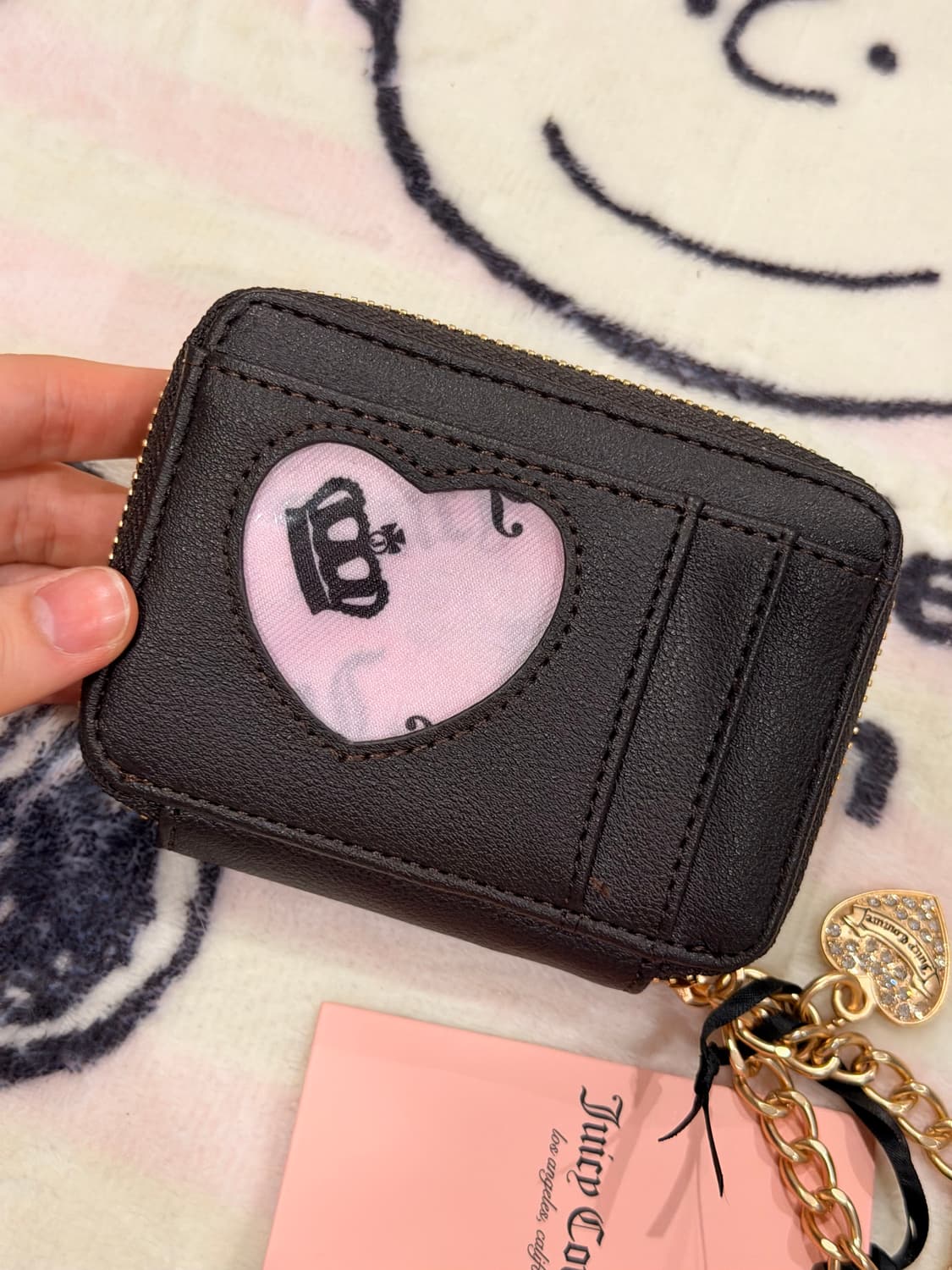 [신상✨] 쥬시꾸뛰르 체인 카드지갑 블루🩵 퍼플💜 상품이미지6