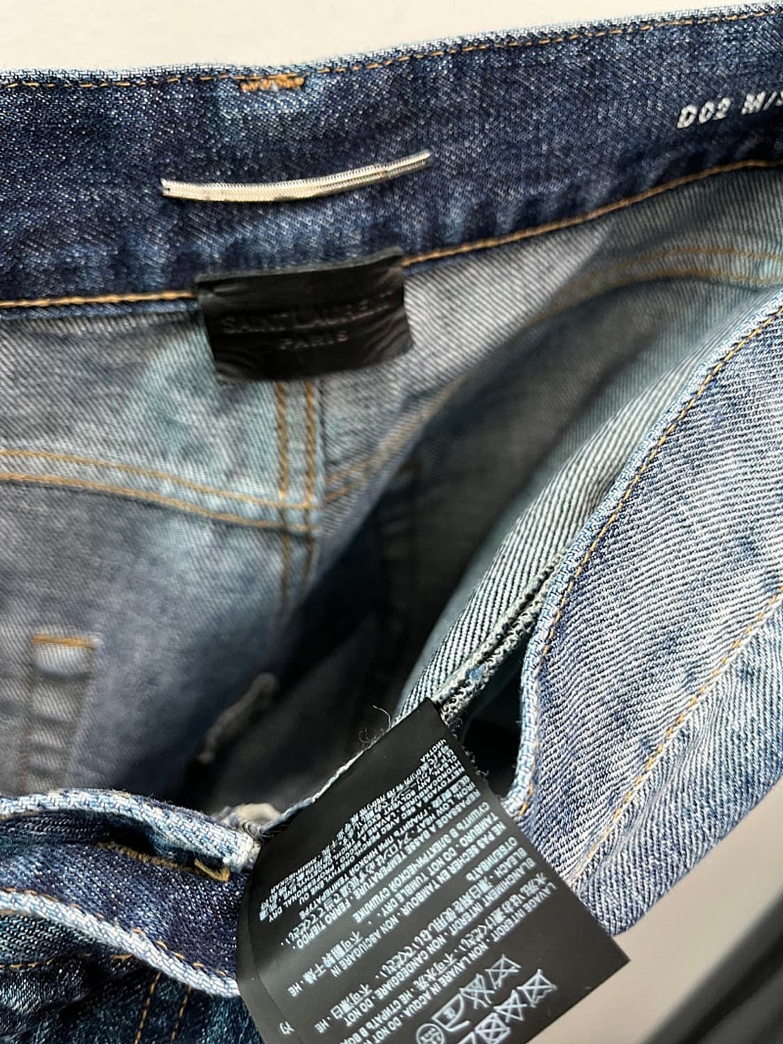 32) 생로랑 워싱 데미지 스키니진  상품이미지10