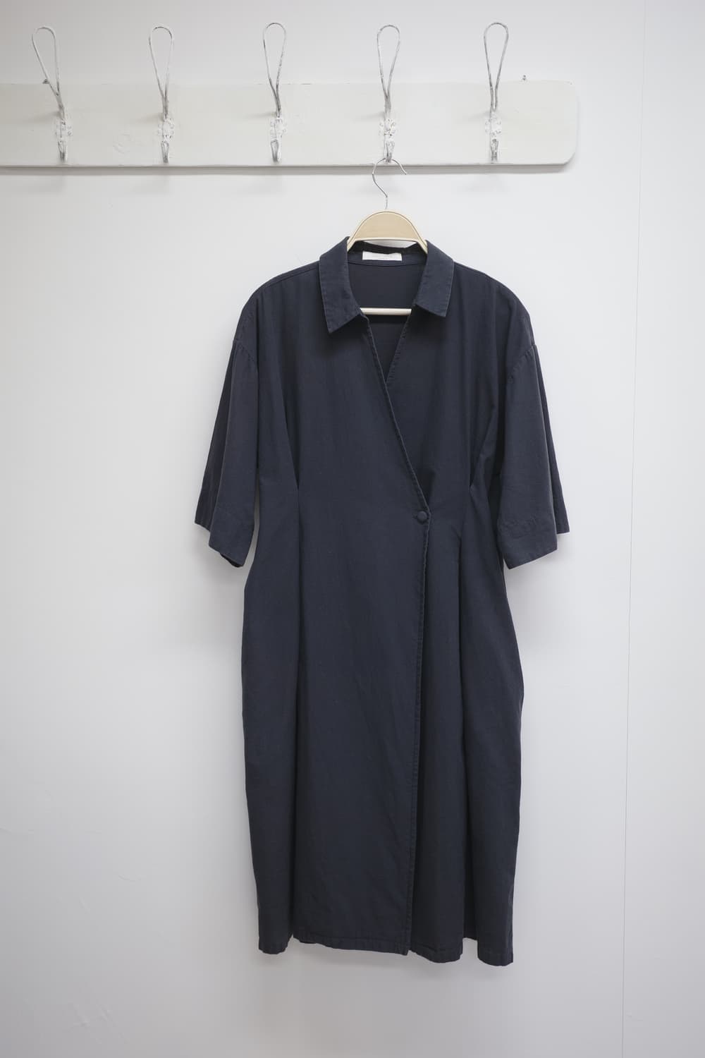 일본 빈티지 차콜  셔츠 원피스 상품이미지3