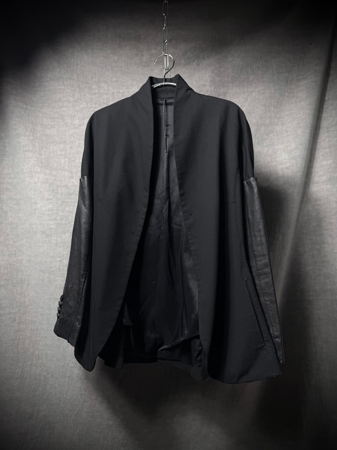 Masnada Leather Sleeve Hand Seam Jacket 상품이미지2