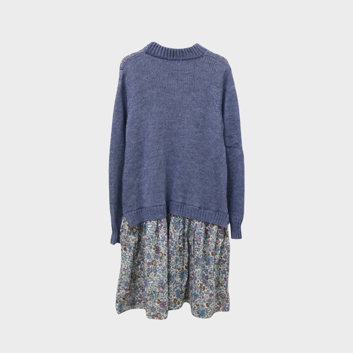 AFTERNOONTEA 울 혼방니트 레이어드 플라워 원피스 62257 상품이미지2