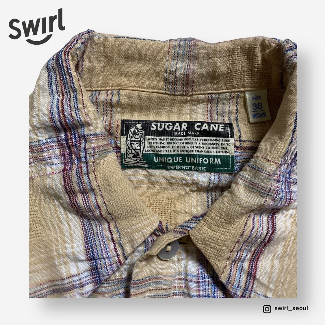🌊Sugar cane slub shirts 상품이미지7