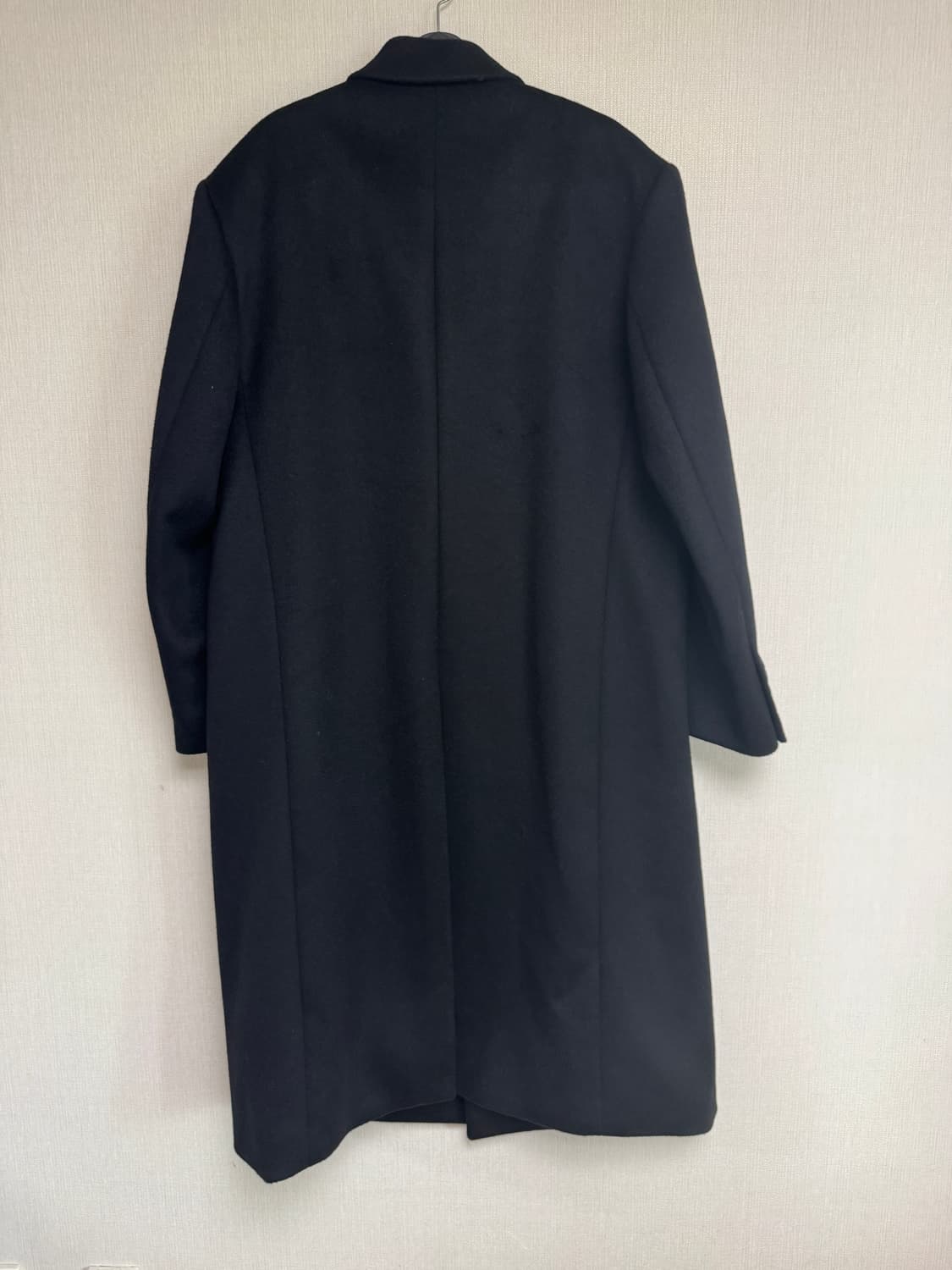 마마가리 오버 더블 브레스티드 코트 블랙 48 상품이미지2