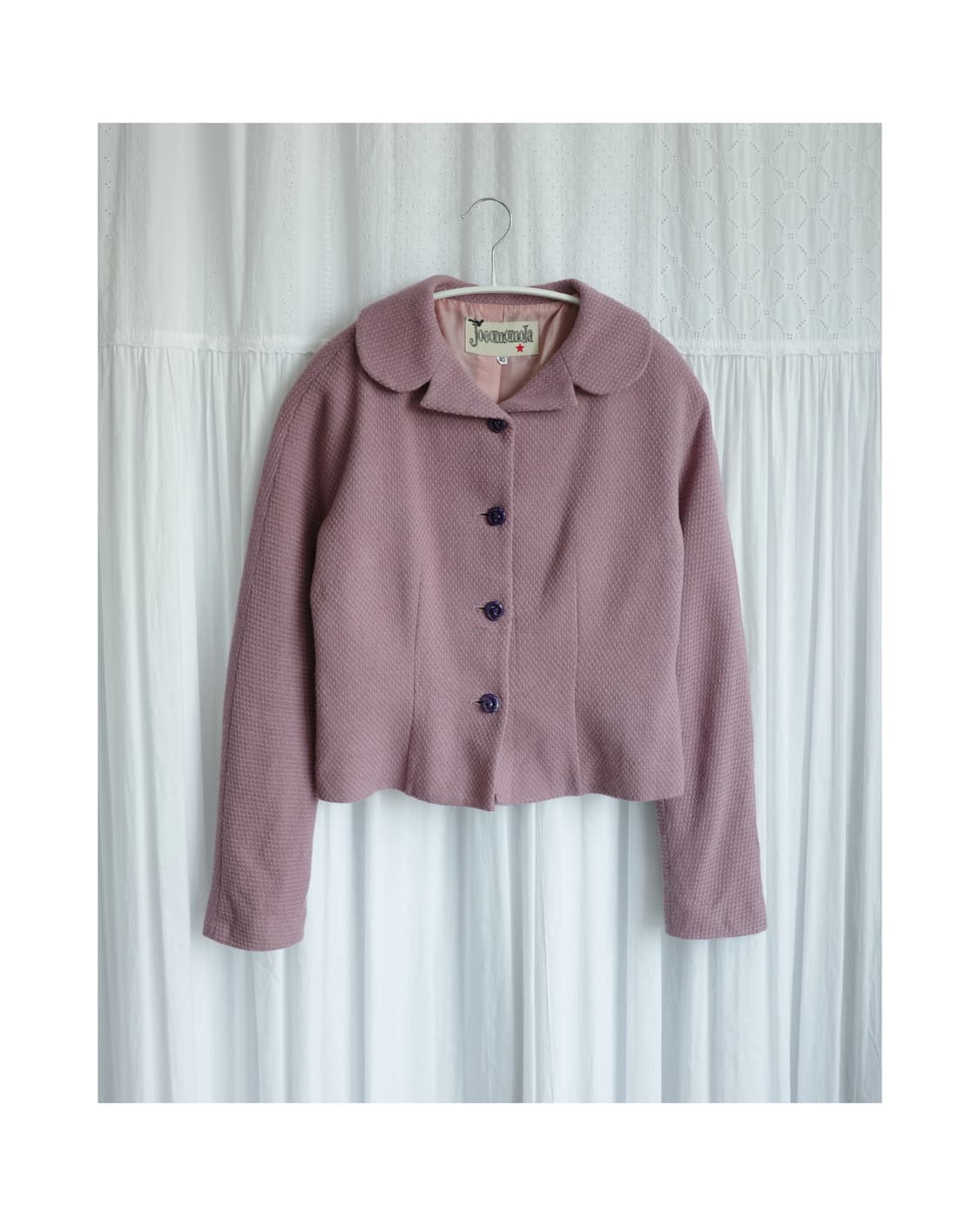 Deep pink round coat 상품이미지1