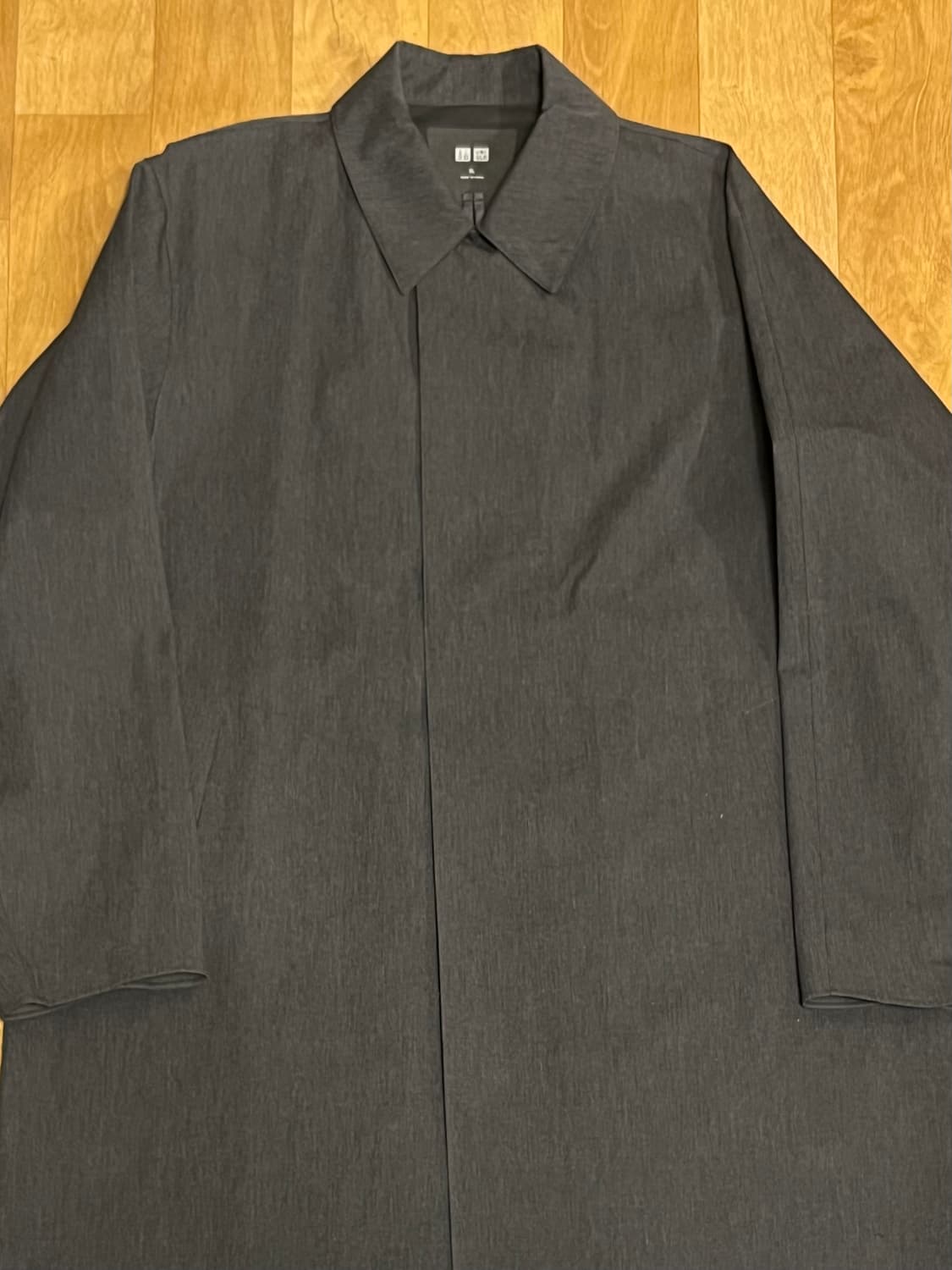 유니클로 블록테크 발마칸 롱코트 그레이 XL 상품이미지1