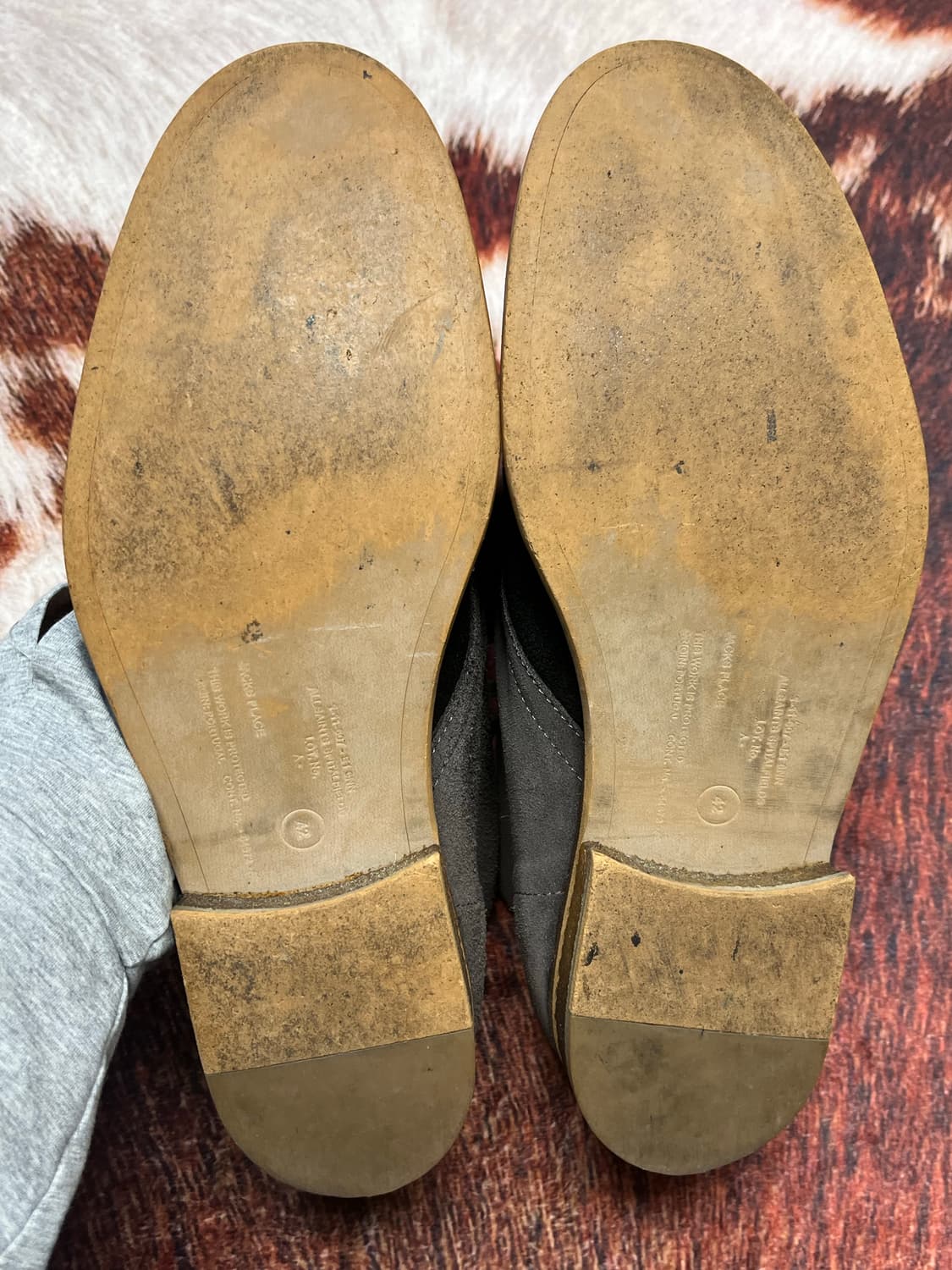 [270] 올세인츠 스웨이드 처카부츠 네이비그레이 상품이미지5