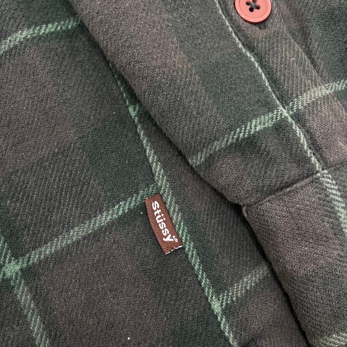 올드 스투시 누빔 플란넬 셔츠 상품이미지2