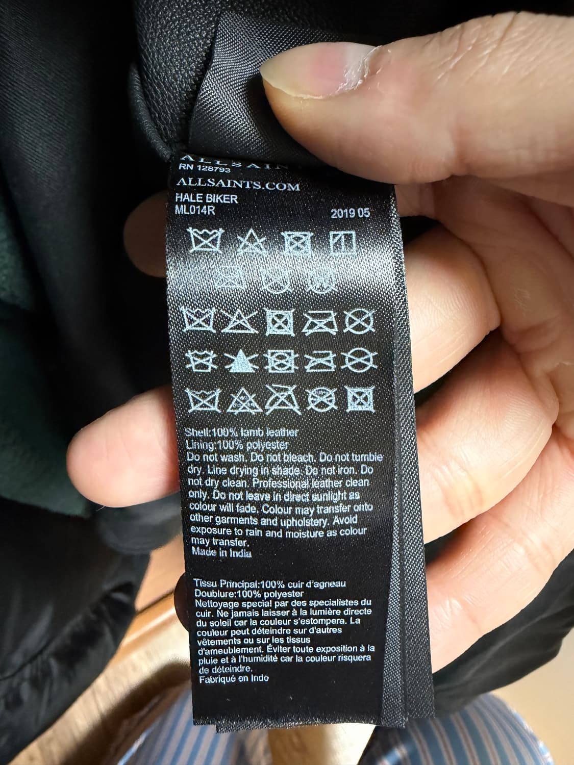 올세인츠 랜스킨 가죽자켓 상품이미지3