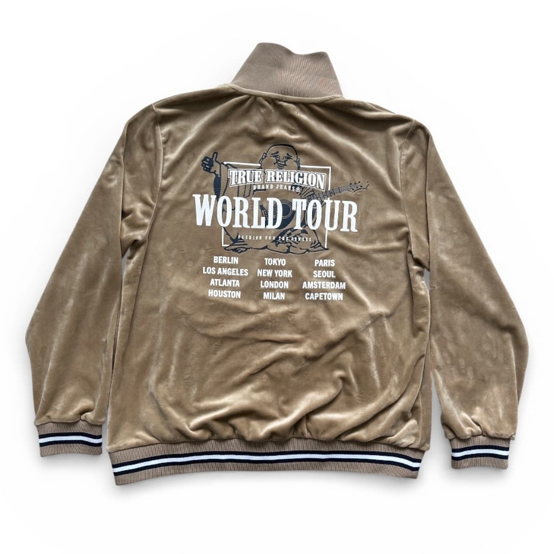 빈티지 USA 트루릴리전 월드투어 벨벳 져지자켓 상품이미지4