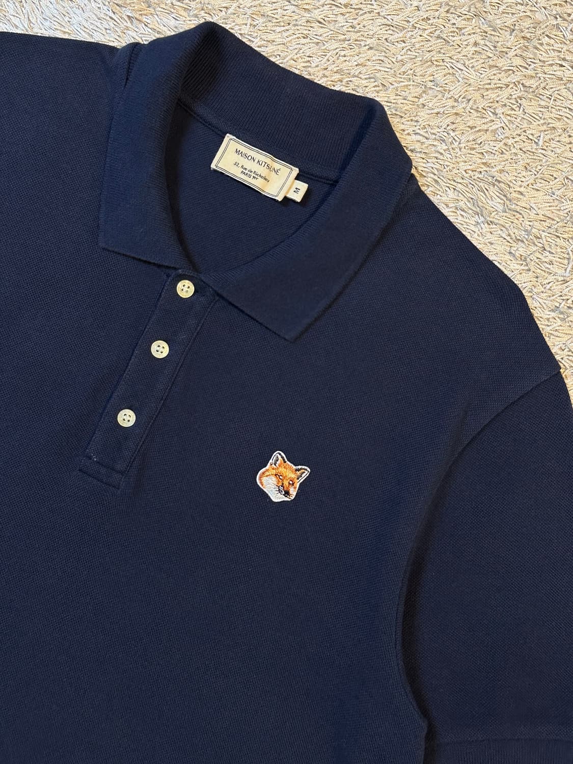 메종키츠네 MAISON KITSUNE 폭스헤드 클래식 반팔 카라티 상품이미지2