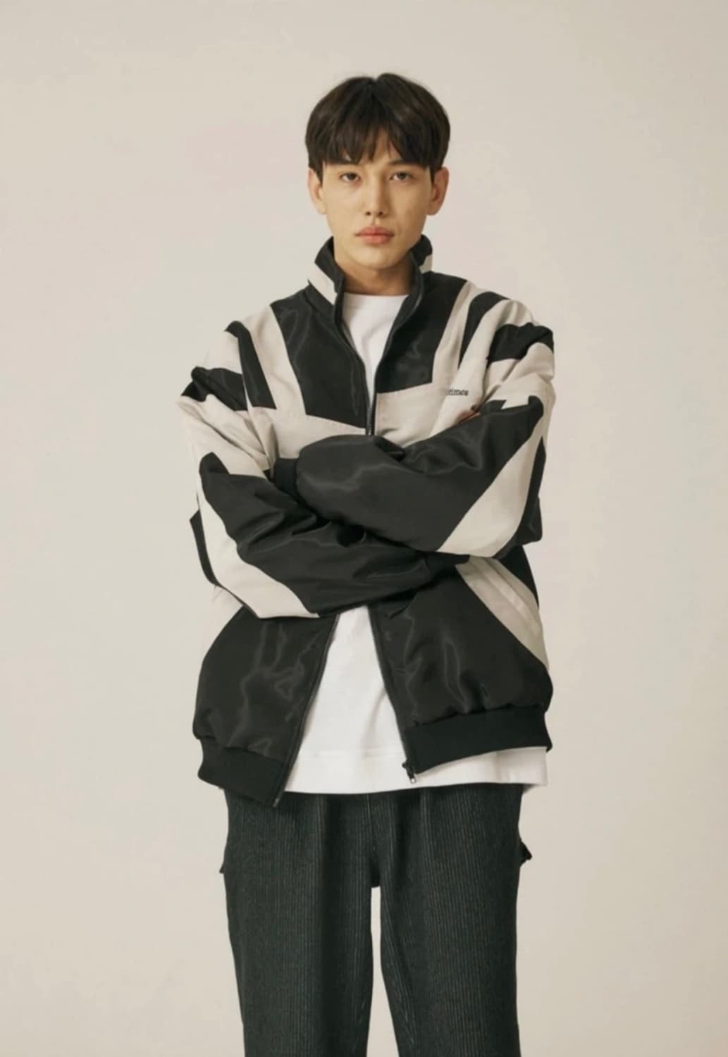 쓰리타임즈 오티스 윈드브레이커 블랙 S / 오버핏 바람막이 otis 상품이미지5