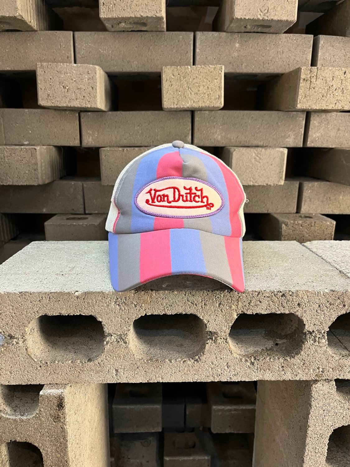 본 더치 파스텔 스트라이프 로고 캡 상품이미지1
