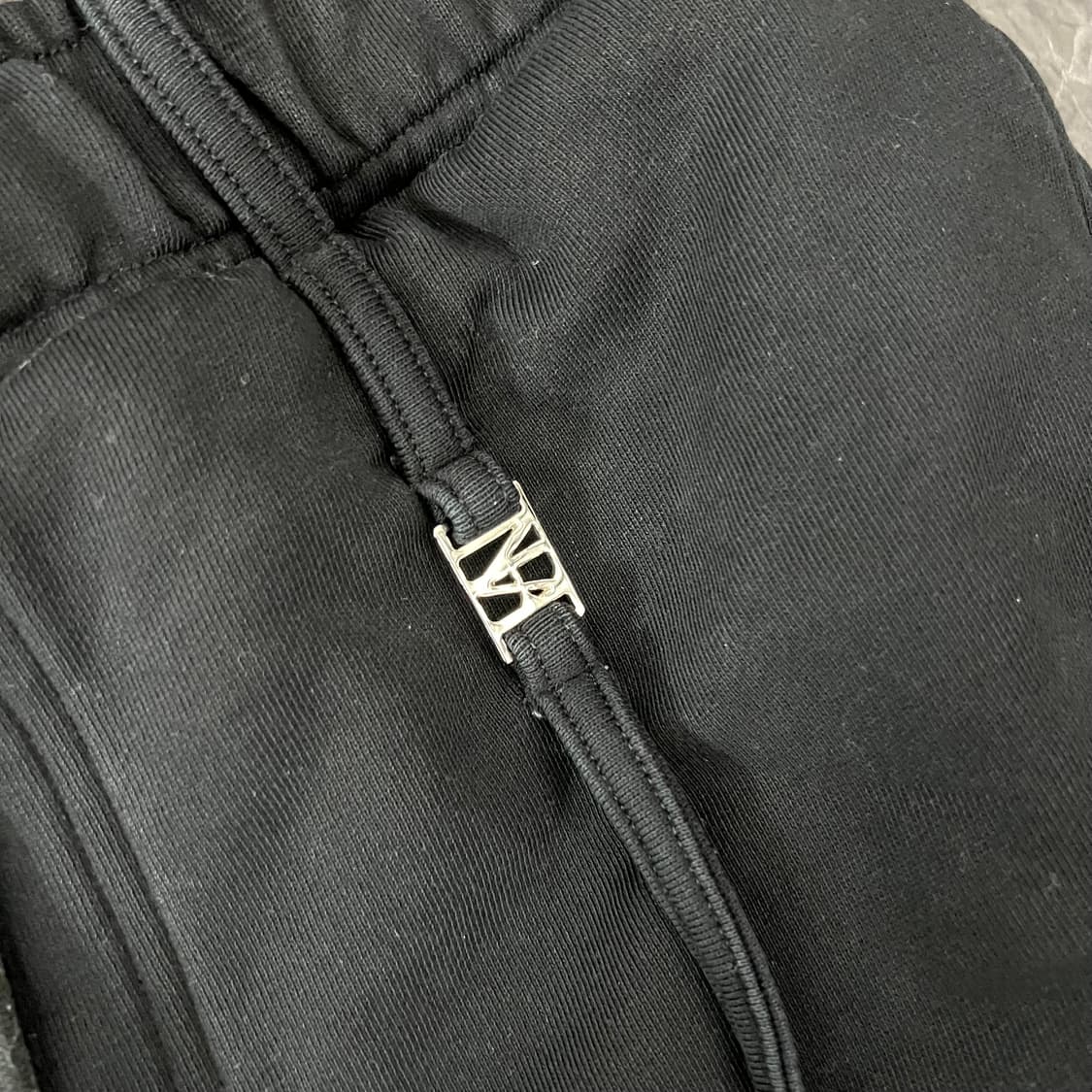 트리밍버드 레이어드 스트랩 스웻 팬츠 블랙 상품이미지7