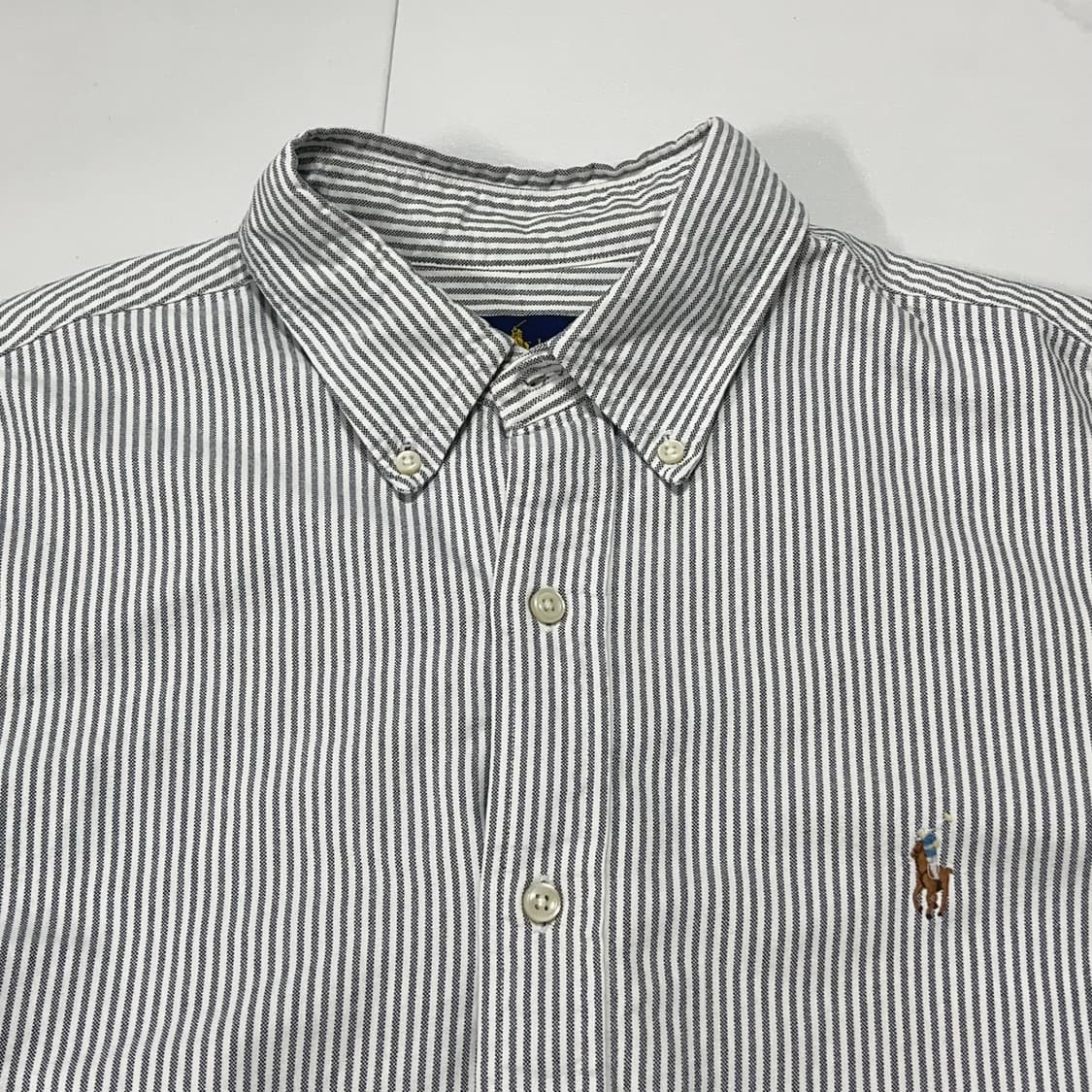 [정품] 폴로 그레이 / 멀티포니 스트라이프 셔츠 [ L ] 상품이미지3
