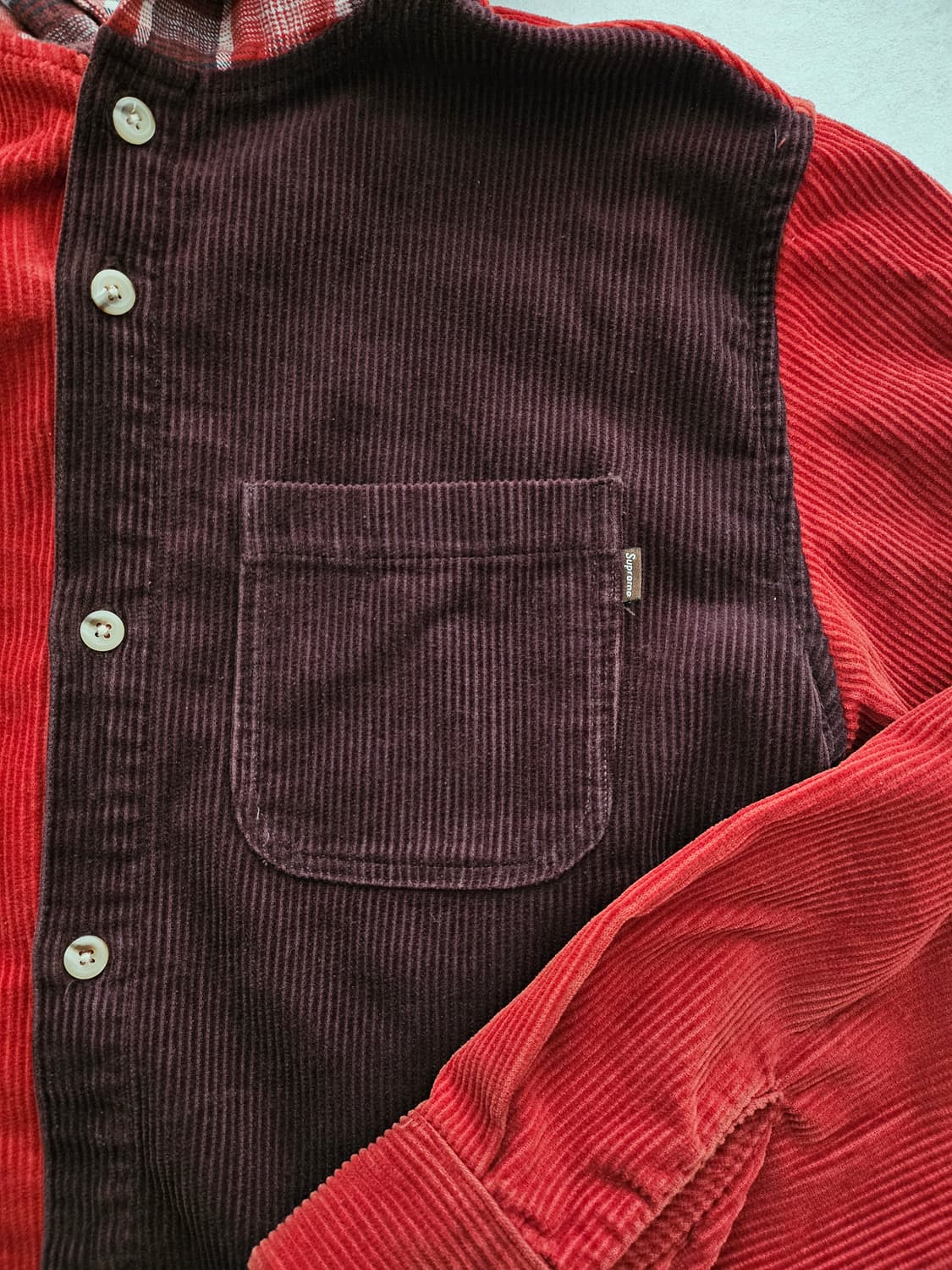 슈프림 supreme 코듀로이 후드셔츠 상품이미지3