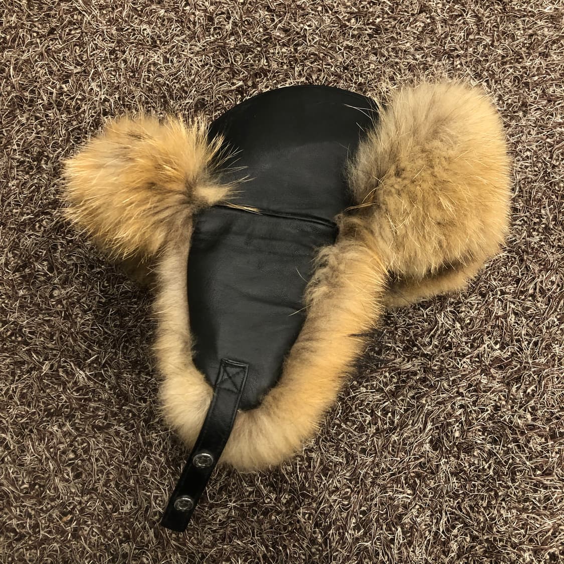 빈티지 레더 퍼 트루퍼햇 상품이미지3