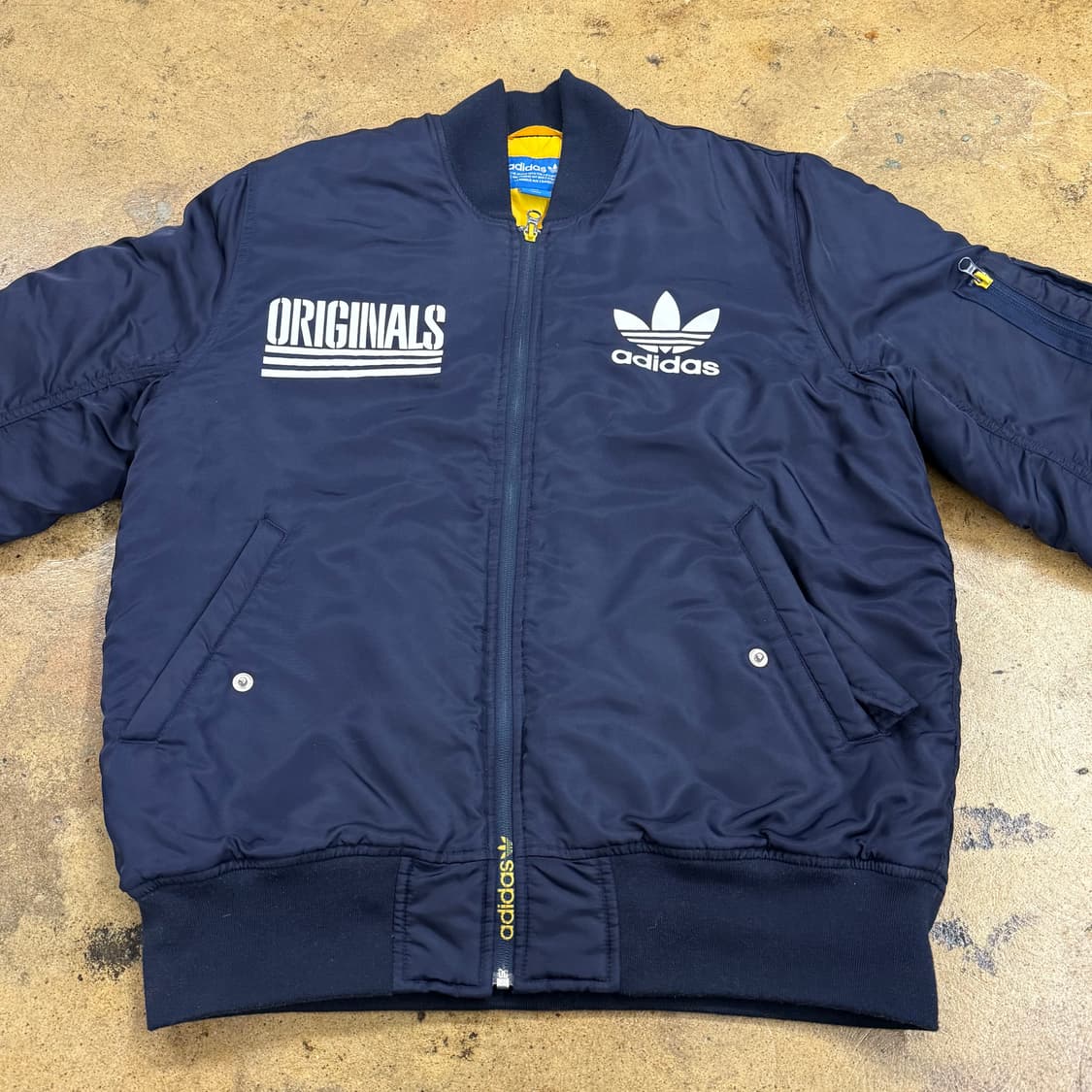 [정품/100] 아디다스 오리지널스 네이비 블루종 자켓 b14 상품이미지3