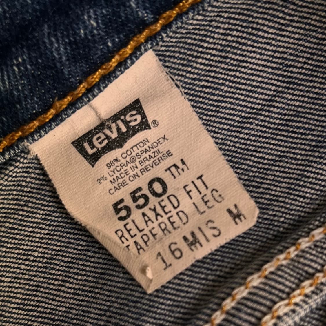 리바이스 550 데님팬츠 W L M 상품이미지5