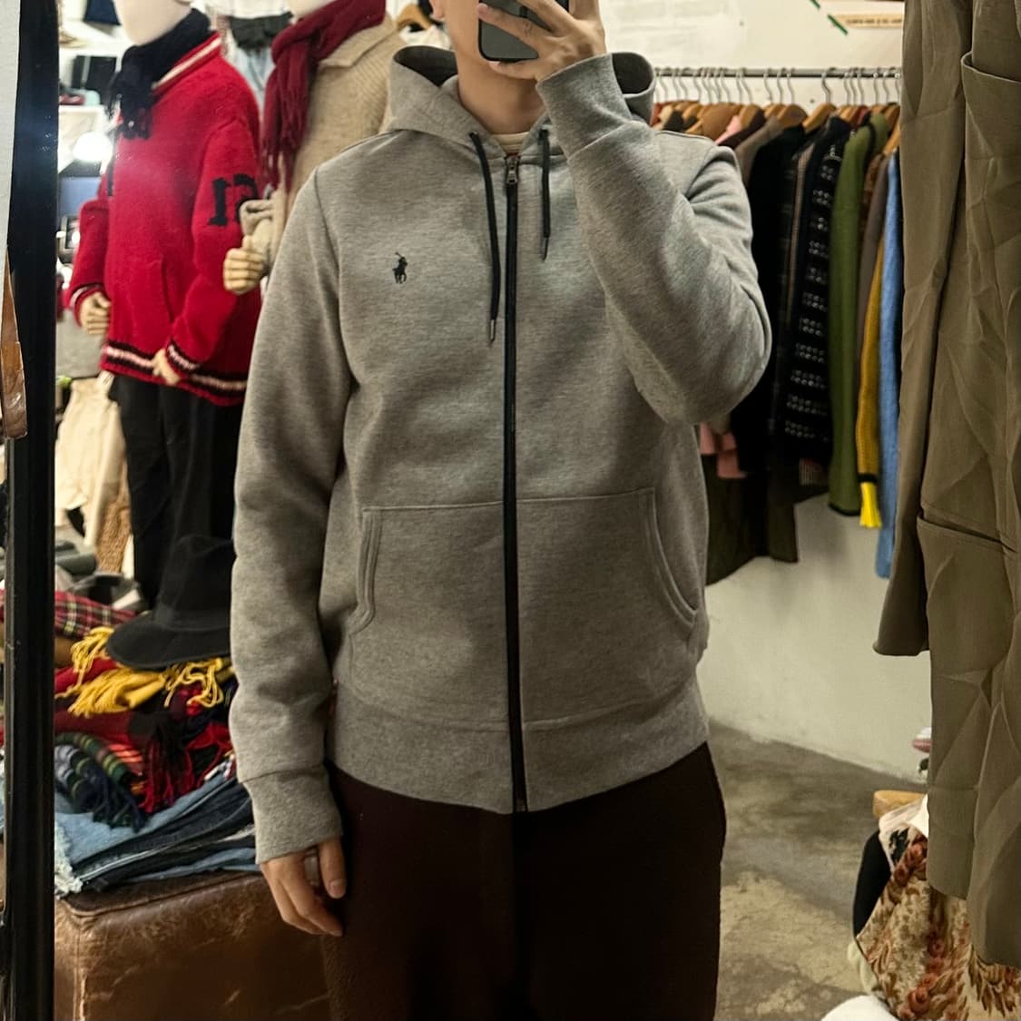 (착용컷) 폴로 랄프로렌 후드 집업 (남성용 100) 상품이미지2