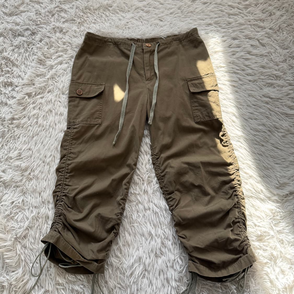 QUAN 일본빈티지 y2k 7부바지 y2k바지 노드바지 7부팬츠 M 30 상품이미지2