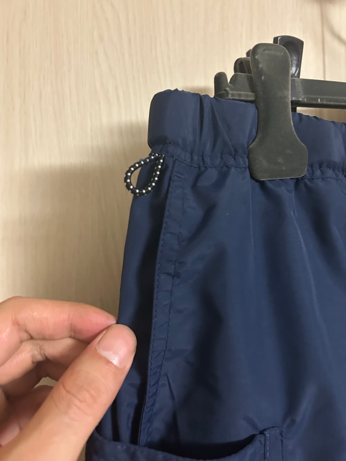 BEAMS 빔즈 나일론 워크 팬츠 네이비 L 상품이미지6