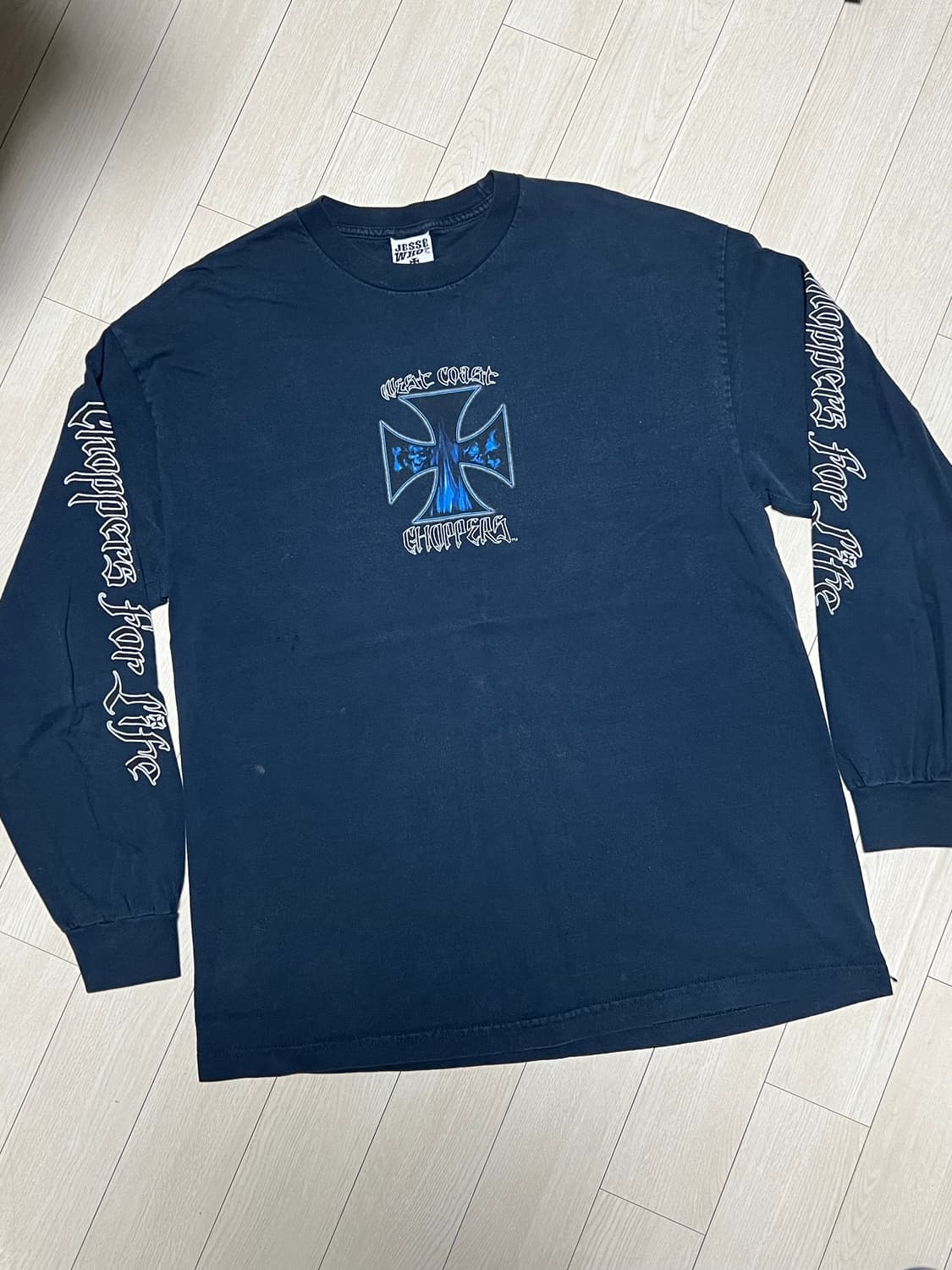 00s 웨스트코스트쵸퍼스 바이크 롱슬리브 네이비 XL사이즈 상품이미지2