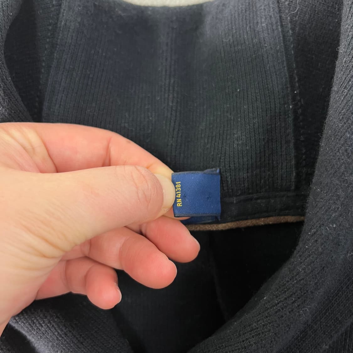 100 폴로랄프로렌 숄카라 코튼 니트 상품이미지5