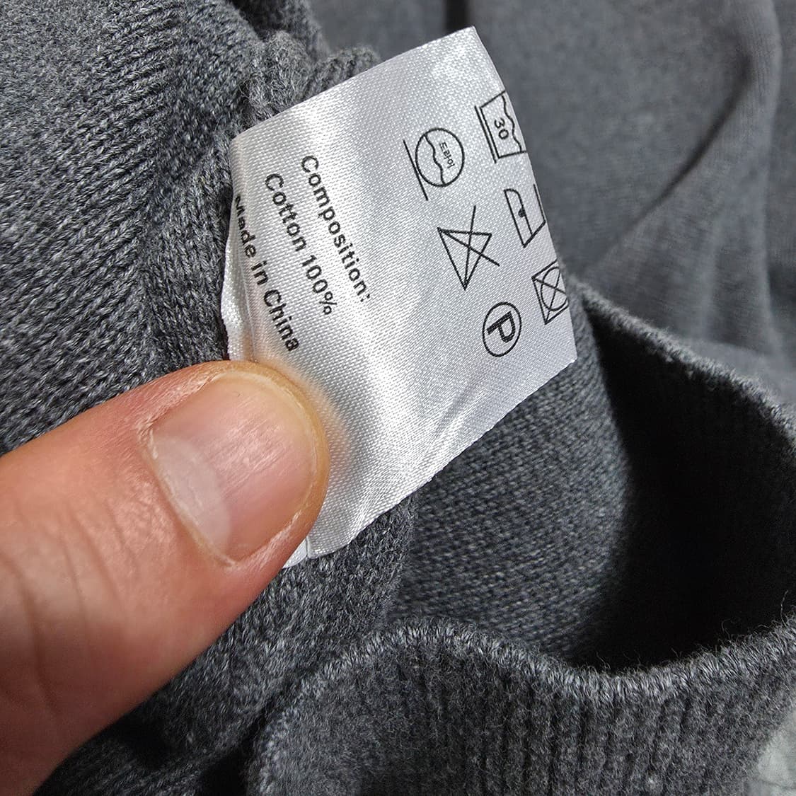 (L)론트 라운드넥 니트  상품이미지5