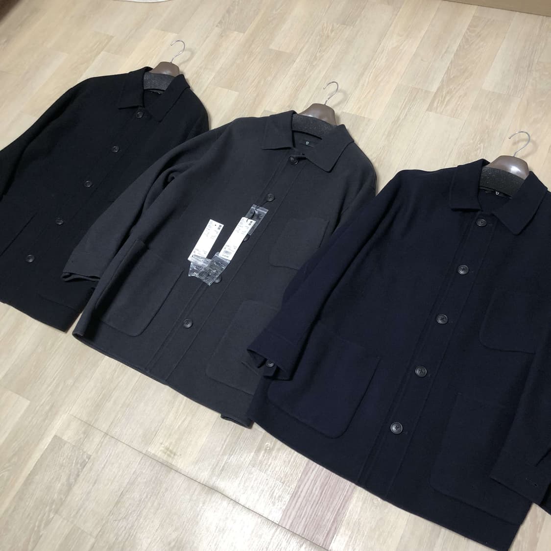 (XL) 유니클로 X 질샌더 +J 울 블렌드 오버사이즈 셔츠 자켓 3종 상품이미지1