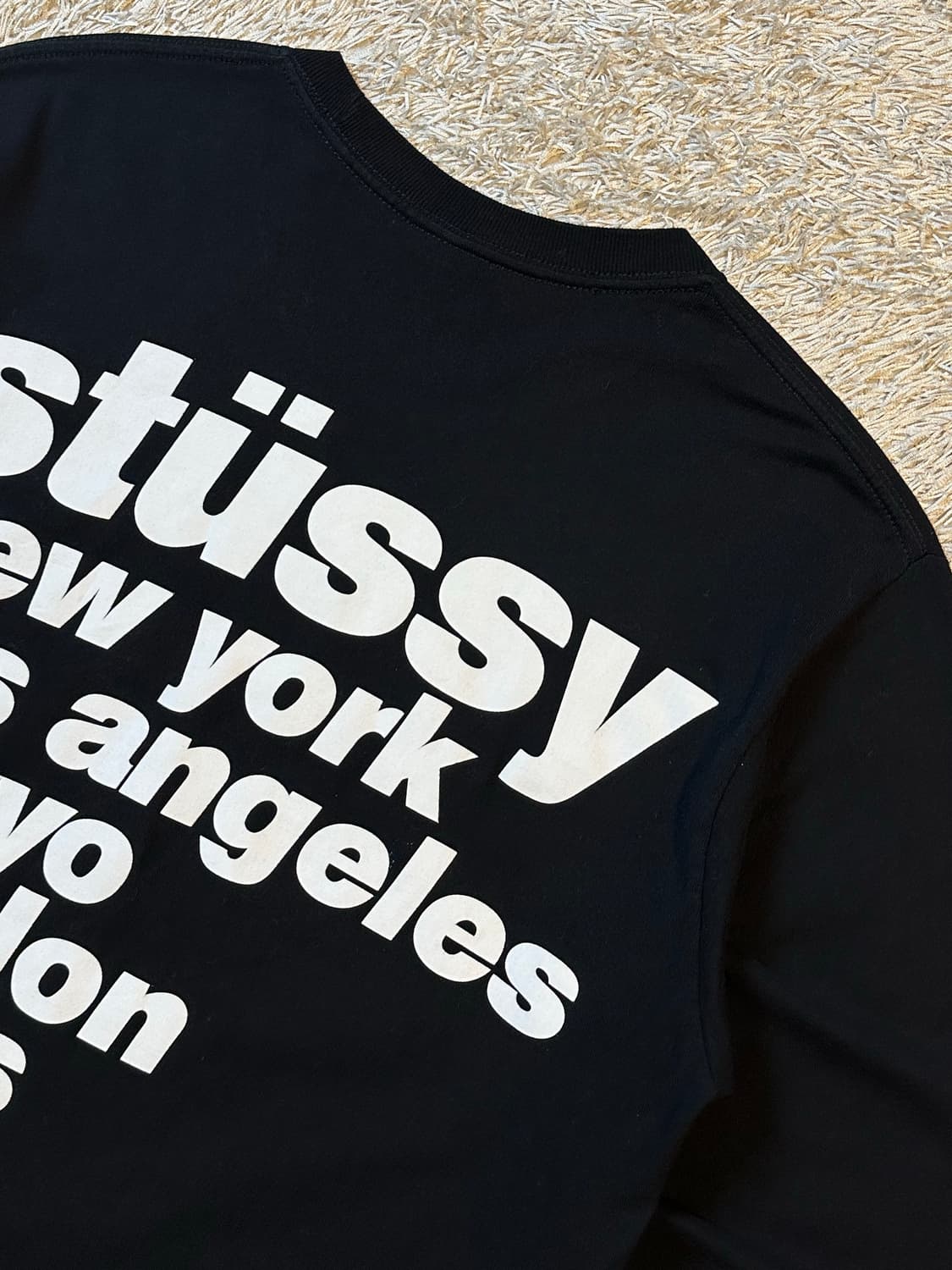 스투시 STUSSY 월드투어 롱슬리브 블랙 상품이미지4