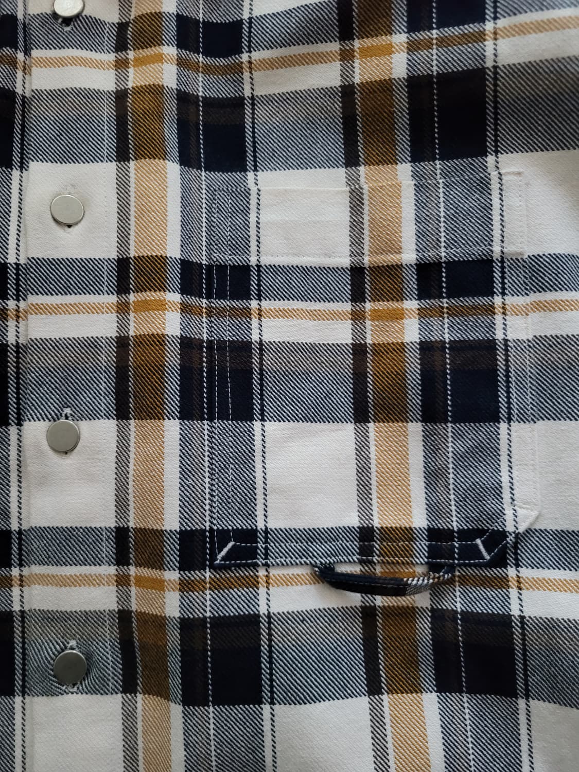 커먼 스탠다드CommonStandard 하드코튼 오버핏 체크남방 110 상품이미지4