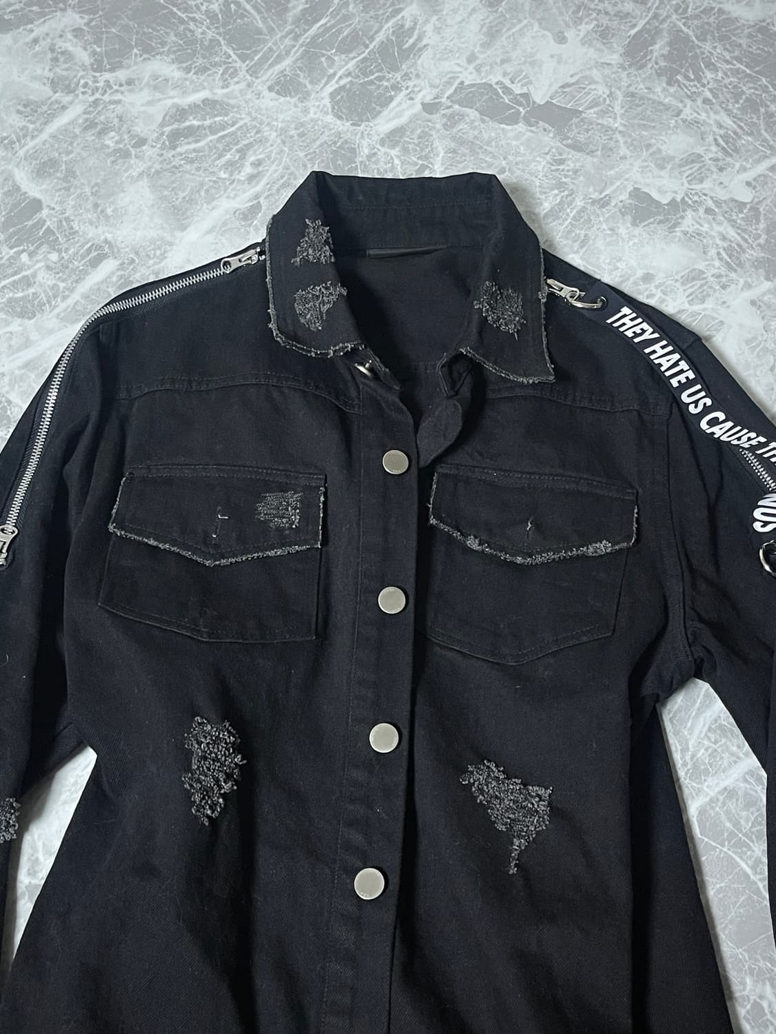 (sss)denim zipper long jacket 상품이미지2