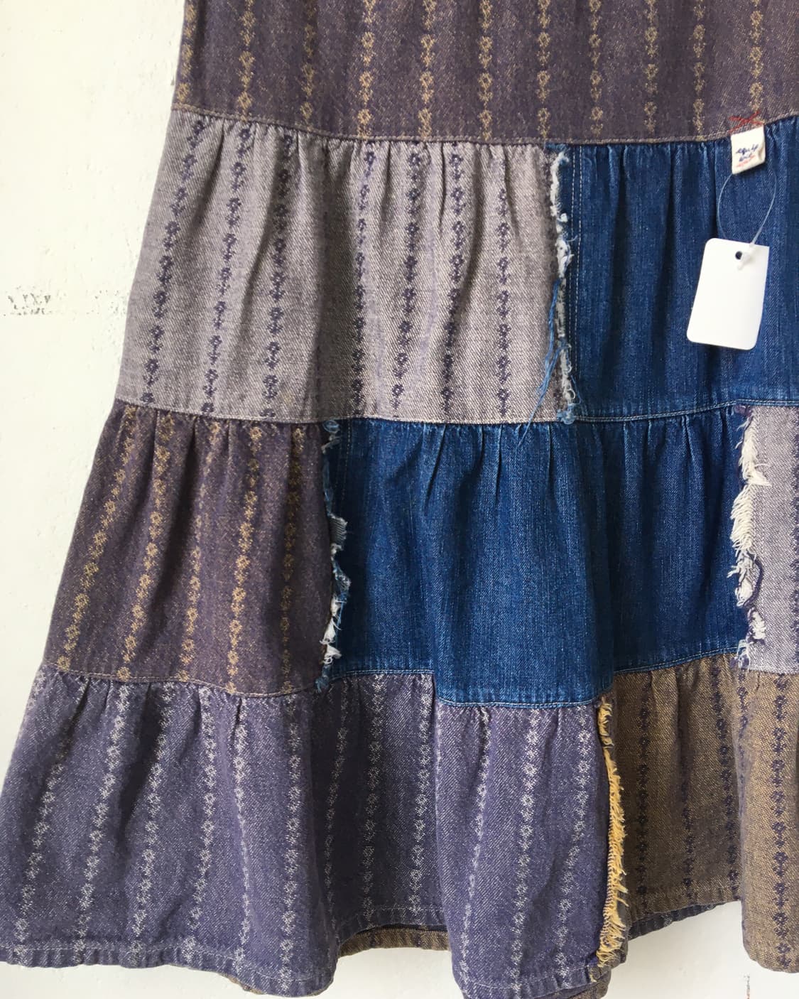 Patch work skirt 상품이미지4