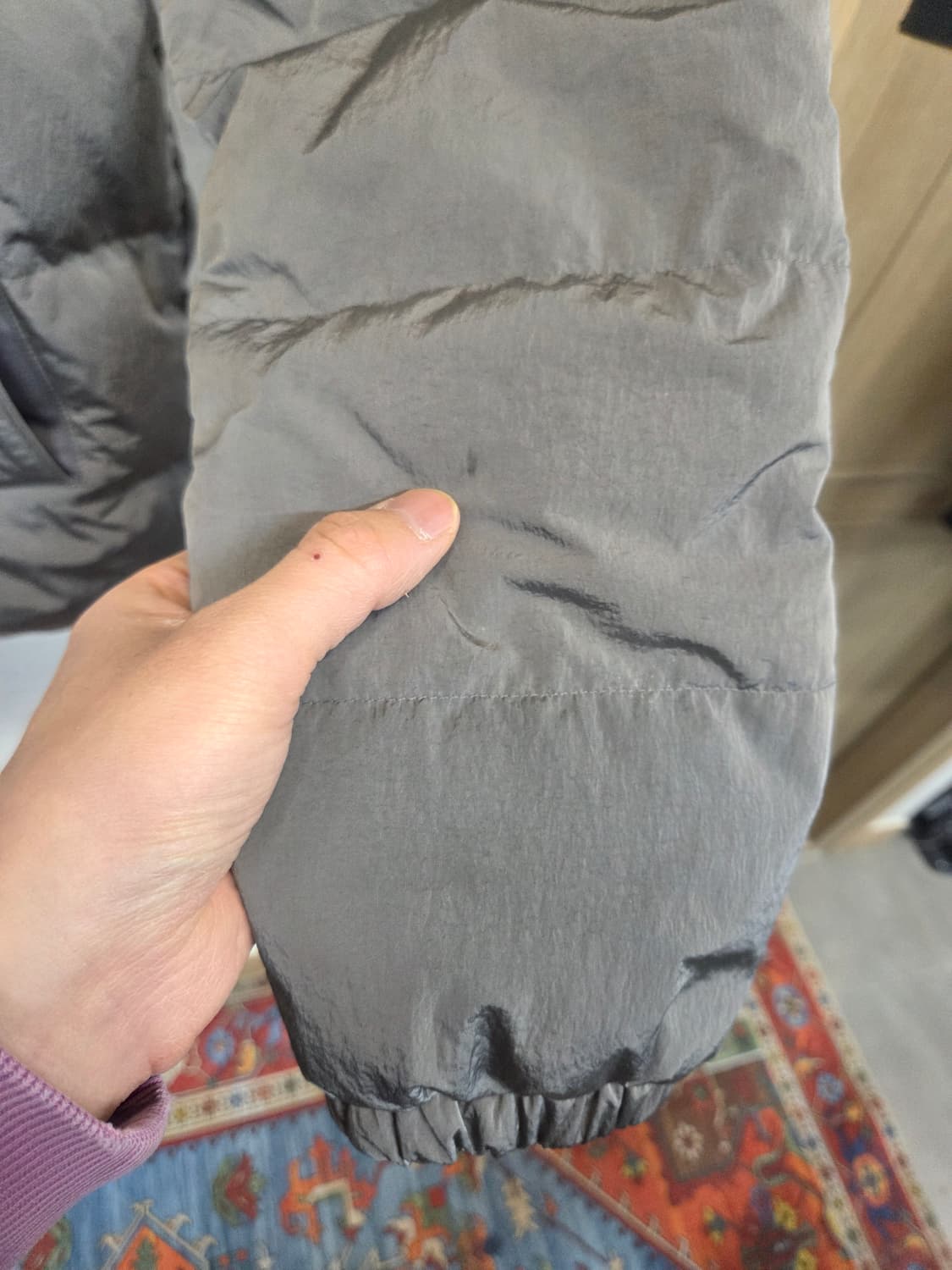 스노우피크 덕다운 실버 그레이 숏패딩 L 상품이미지10