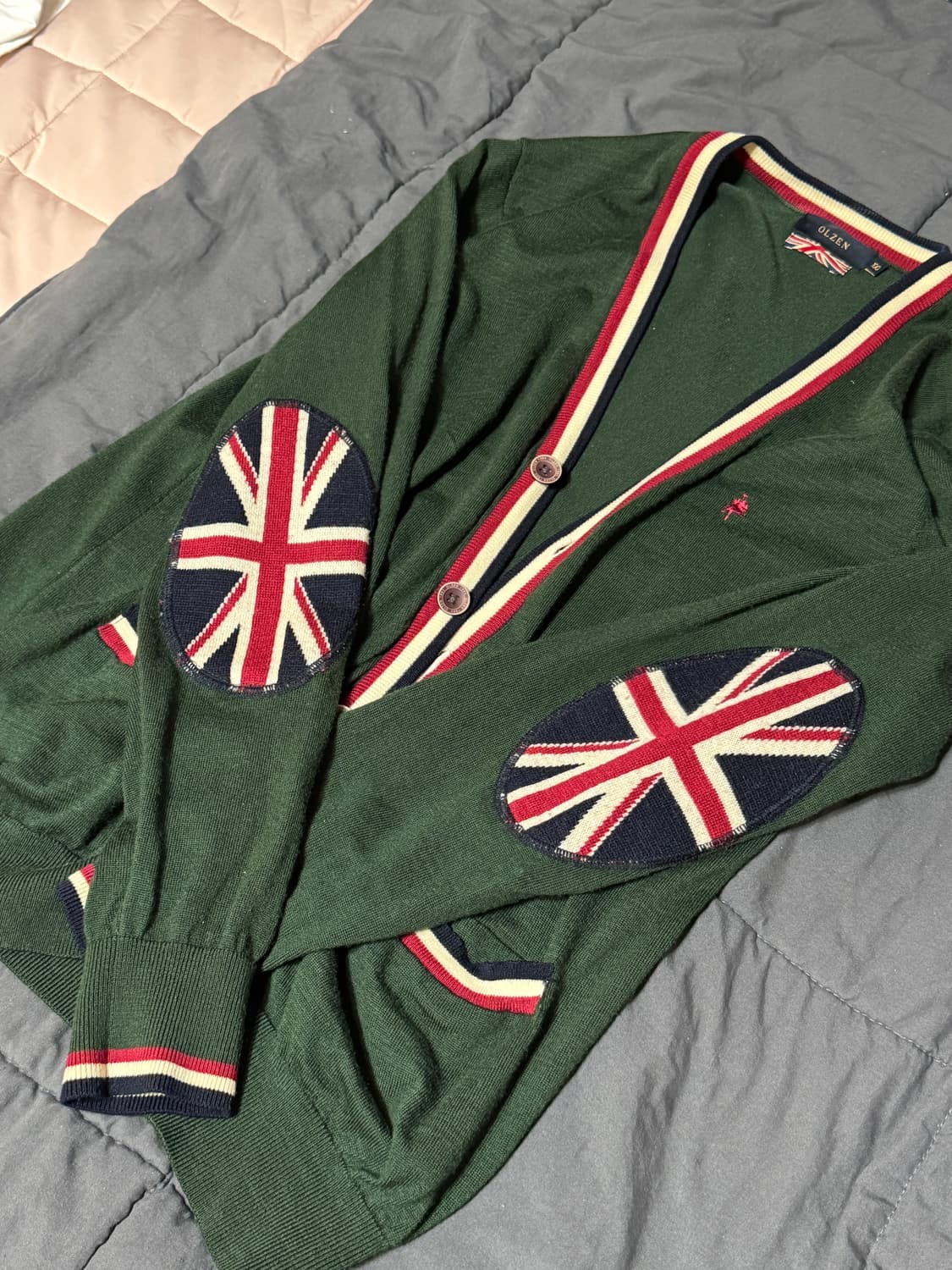 OLZEN 가디건 그린 상품이미지3