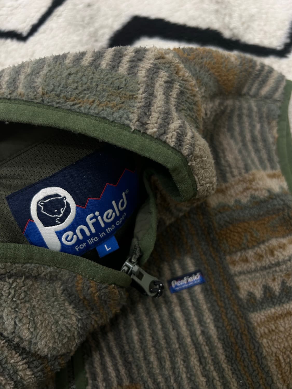 [L]펜필드 패턴 플리스 조끼 상품이미지4