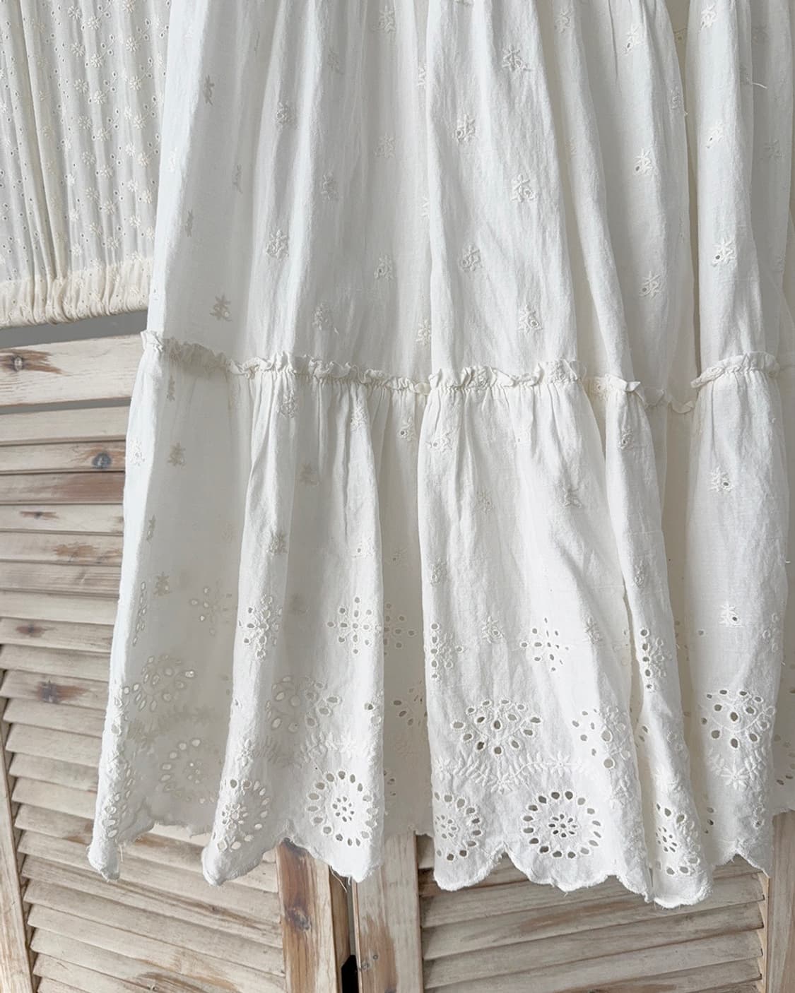 Axes Femme White Long Skirt 상품이미지9