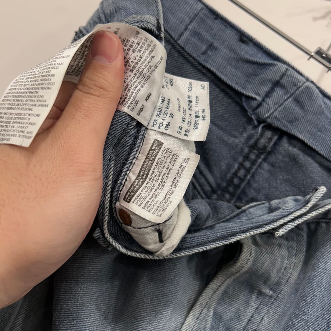 리바이스 501xx 페이퍼택 워싱 데님팬츠 상품이미지4