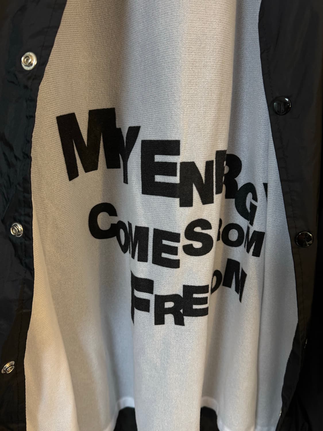 [XL]꼼데가르송 CDG 로고 코치자켓 블랙 상품이미지4