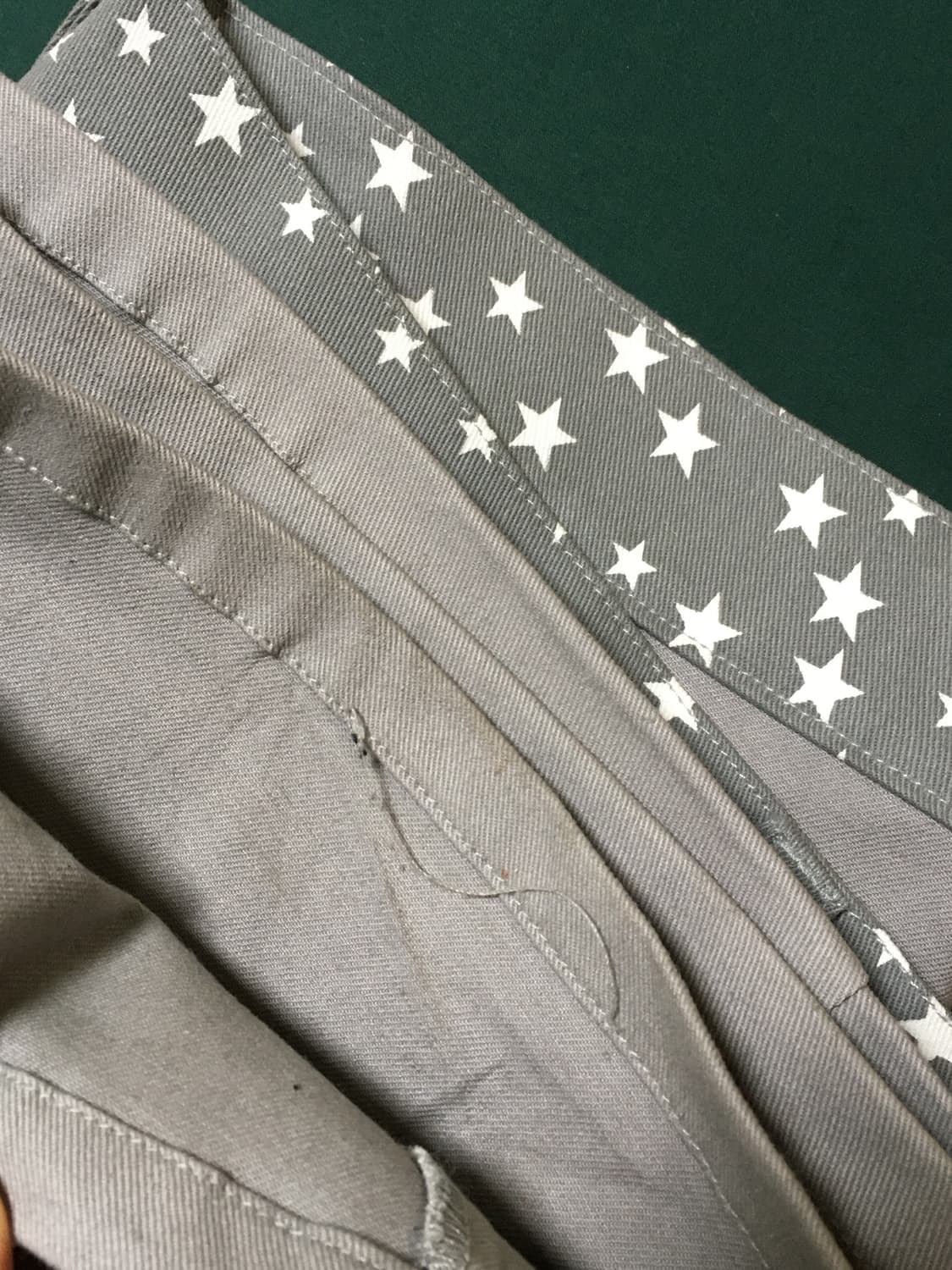 오호스 별 모양 장식 부츠컷 팬츠 그레이 상품이미지5