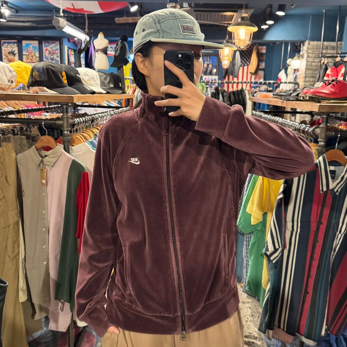 [미친핏] nike 나이키 벨벳 트랙탑 집업 상품이미지3