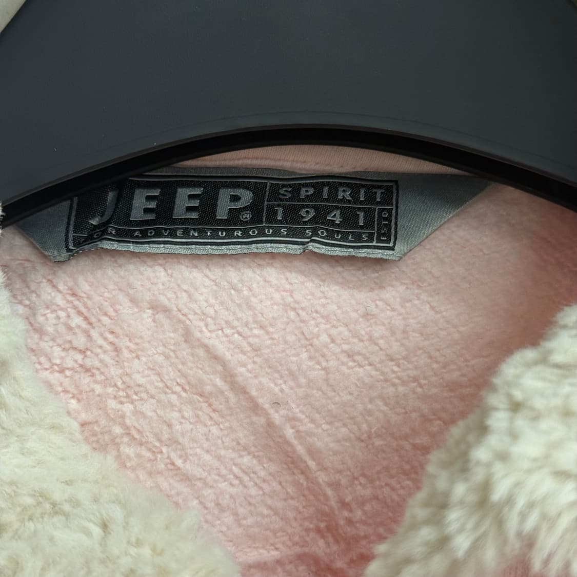 Jeep 핑크색 울프죠 후드 집업 S 상품이미지2